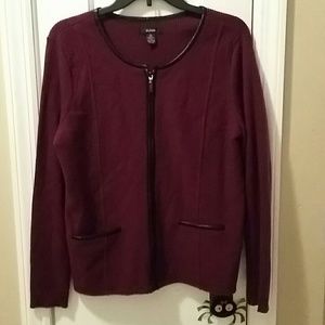 Alfani Full Zip Sweater